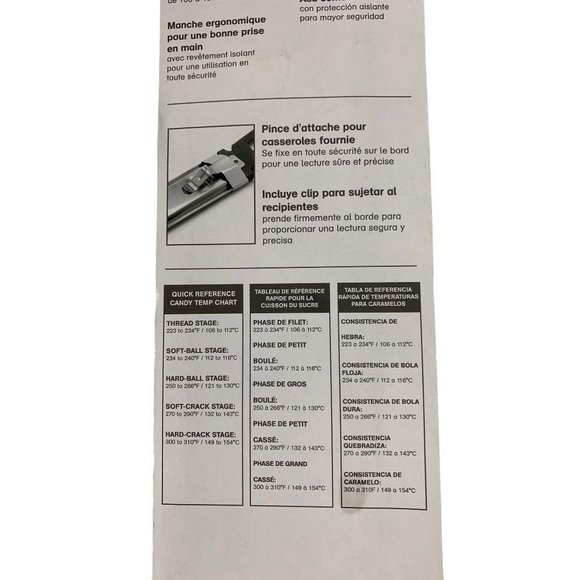 Polder Paddle Thermometer Candy Jelly Deep Fry THM-515 Pot Clip - Picture 8 of 8